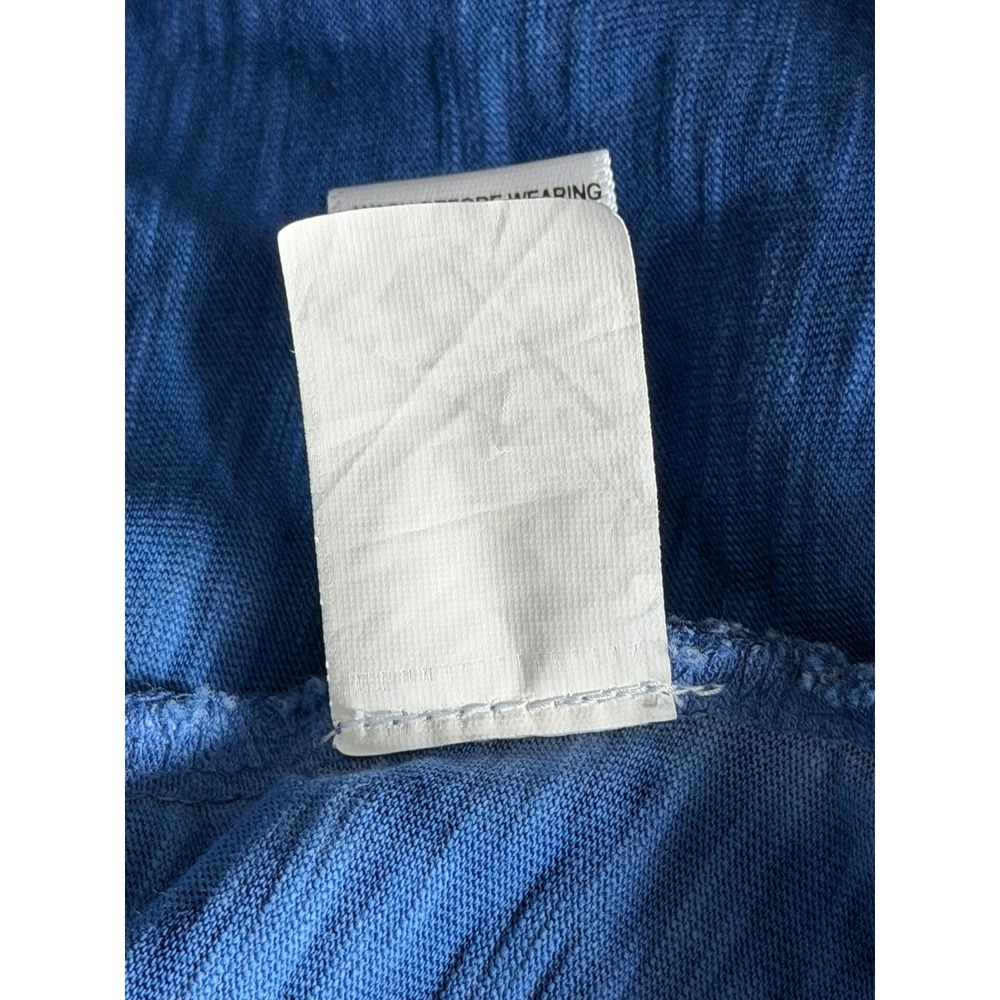 LOGO Lori Goldstein Blue Slub Knit Tunic Top V-Neck Pockets NIKA A546430 3X - Picture 11 of 11